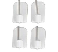 ATELIERS 28 Supports - Crochets adhésifs/Autocollant pour Tringle de vitrage - Lot de 4 (Blanc)