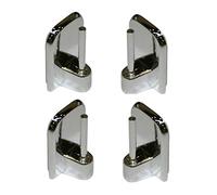 ATELIERS 28 Supports - Crochets adhésifs/Autocollant pour Tringle de vitrage - Lot de 4 (Chrome)