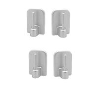 ATELIERS 28 Supports - Crochets adhésifs/Autocollant pour Tringle de vitrage - Lot de 4 (Gris)