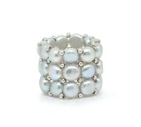 Ateliers Saint Germain Bague 'TUILERIES' gris, Taille 50-60