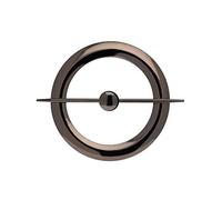 Ateliers28 Accessoire de Rideau 1 Embrasse Métal avec Magnet Central (Nickel Noir)