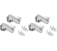 Ateliers28 Accessoires Vitrage, 2 Supports Vitrage à Clipser, Translucide T10070140 Taille Unique (Lot de 2)
