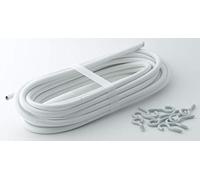 Ateliers28 Spirotringles (Tringle à Ressort), 1 Spirotringle Acier Plastifié Blanc TWF662589 250 cm