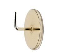 Ateliers28 TRINGLES Rondes pour VITRAGE Metal | Ø07 | 2 Supports Adhésifs Métal | Décor Laiton