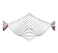 Atellani Square Wave | Sculpture cinétique hypnotique | Oeuvre d'art de L'Artiste Ivan Black | Anti-Stress calmant et Relaxant (Argent)