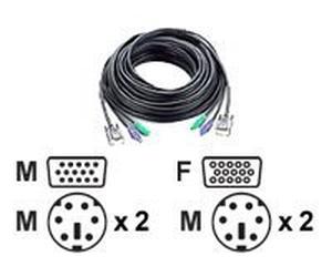 ATEN 2L-1010P/C - câble clavier / vidéo / souris (KVM) - 10 m