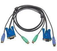 ATEN AT-2L5002P/C - 1,8 m - PS/2 - PS/2 - VGA - VGA - 2xPS/2 - VGA - 2xPS/2