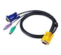 ATEN 2L-5202P - câble clavier / vidéo / souris (KVM) - 1.8 m