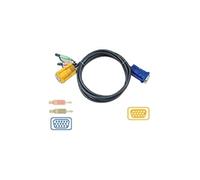 ATEN 2L-5203A - Câble vidéo/audio - HD-15 (VGA), jack mini (M) pour SPHD 15 broches (F) - 3 m - pour MasterView CS-1742, Dual-View CS-1744