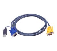 ATEN 2L-5203UP Kit de câbles KVM, VGA, PS/2 vers USB, longueur 3m