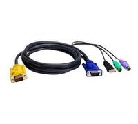 ATEN 2L-5302UP - Câble clavier / vidéo / souris (KVM) - USB, PS/2, HD-15 (VGA) (M) pour 18 broches SPHD (M) - 1.8 m G