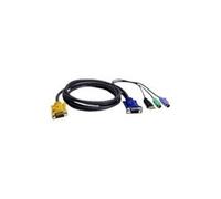 ATEN 2L-5303UP - Câble clavier / vidéo / souris (KVM) - USB, PS/2, HD-15 (VGA) (M) pour 18 broches SPHD (M) - 3 m