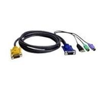ATEN 2L-5303UP - Câble clavier / vidéo / souris (KVM) - USB, PS/2, HD-15 (VGA) (M) pour 18 broches SPHD (M) - 3 m G