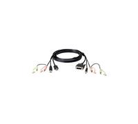 ATEN 2L-7D02DH - Câble clavier / vidéo / souris (KVM) - USB, HDMI, 2 x mini jack stéréo (M) pour USB type B, DVI-D, 2 x mini jack stéréo (M) - 1.8 m