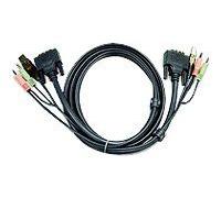 Aten 2L-7D02U cordon KVM DVI/USB/Audio - 1,80M