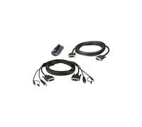 ATEN 2L-7D02UDX3 - Kit de câbles clavier / vidéo / souris (KVM) - Conformité TAA - pour ATEN CS1144D4C
