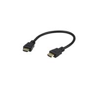 ATEN 2L-7DA3H - High speed - câble HDMI avec Ethernet - HDMI mâle pour HDMI mâle - 30 cm - blindé - noir - support 4K - pour ATEN VM5404HA, VM5808HA;