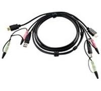 ATEN Câble KVM HDMI USB 1,8m avec audio