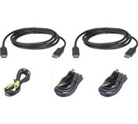Aten 3 M USB DisplayPort Dual Display Secure Set de câbles KVM