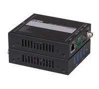 Aten Prolongateur USB UCE33100-AT-B 4 ports USB 3.2 Gen 1 Cat 6A jusqu'à 100 m Noir