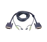 ATEN 6ft DVI-D - 1,8 m - DVI-D - Noir - DVI-D SL - Audio 3.5mm - DVI-D SL - Audio 3.5mm - 2,54 cm