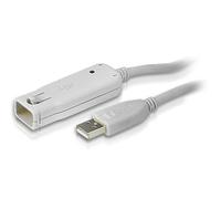 ATEN Rallonge USB UE2120 – USB 2.0 12 m, USB A vers USB A, 480 Mbit/s, Blanc