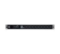 Aten Basic Metered Series Pe1209g - Unité De Distribution Secteur (Rack-Montable) - Ca 100-240 V - 3840 Va - Entrée : Iec 60320 C20 - Connecteurs De Sortie : 9 (Power Iec 60320 C13) - 1u - 3.05 M...