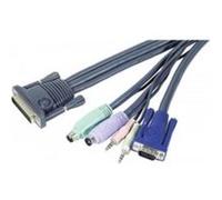 ATEN câble clavier/vidéo/souris/audio - 1.8 m G