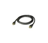 ATEN - Câble HDMI avec Ethernet - HDMI mâle pour HDMI mâle - 2 m - noir - pour ATEN VE1801, VM5404, VM5808; VanCryst VE1801, VM0808, VM5404, VM6404,
