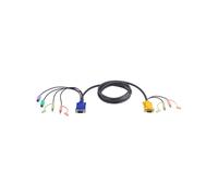 ATEN Câble KVM 1,8m PS/2 avec SPHD 3 en 1 et audio - 1,8 m - PS/2 - PS/2 - VGA - Noir - HDB-15 - 2 x PS/2 - 2 x 3.5mm