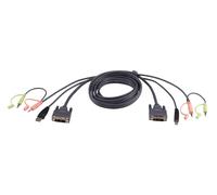 ATEN Câble KVM 2L-7D03UI DVI‑I USB Single Link 3 m