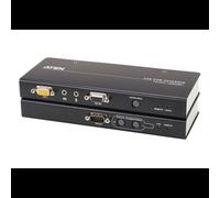 ATEN CE750A Extension KVM Émetteur/Récepteur VGA/USB Cat5 200m Résolution 1920x1200 Commutation Bouton-poussoir, Boîtier Métal, Température 0-50°C