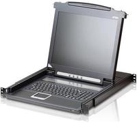 Aten CL1000M CL1000M Console slideaway avec écran 17", montage en rack 19 pouces, DE-Layout