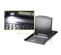 Aten CL1308 Commutateur KVM LCD 8 ports, 19 pouces, avec clavier espagnol