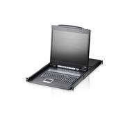 ATEN CL1308N Console KVM Avec Switch KVM 8 Ports PS/2 USB VGA 48,3 cm Métal Noir