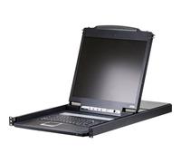 ATEN CL1308N DE Commutateur KVM 8 ports, console LCD 19" (PS/2-USB, VGA) DE-Layout