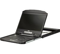 ATEN CL3100NX ES Courte profondeur Single Rail 18,5"-LCD Console (USB, VGA), ES-Layout