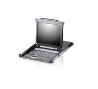Aten CL5708M-ATA-GG 8-Port PS/2-USB VGA 17" LCD Commutateur KVM with Port en Guirlande USB Peripheral Support and avec clavier allemand
