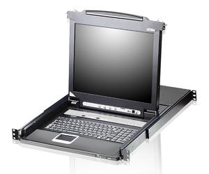 ATEN CL5708M commutateur écran, clavier et souris Grille de montage Noir