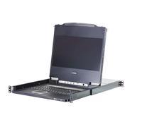 ATEN CL5708MW (F) 43cm Wide LCD KVM Switch, USB-PS/2,VGA, 8 Port, Clavier FR