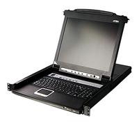 Aten CL5716-ATA-XG KVMP Switch, ATEN CL5716N, 16x avec console LCD 48,26cm (19"), USB PS/2, pour 48,26cm (19"), port périphérique USB