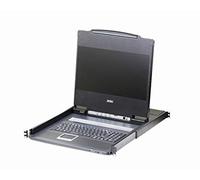 Aten CL6700MW-ATA-2XK06ITG commutateur écran, clavier et souris Grille de montage Noir - Commutateurs écran-clavier-souris (USB, USB, USB Type-A,USB Type-B, Full HD, 1920 x 1080 pixels, Noir)