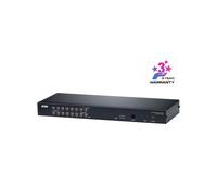 ATEN KH1516Ai - Commutateur KVM Cat 5 sur IP 16 Ports, Multi-Interface (USB/PS/2/VGA), Résolution 1920x1200, Montage Rack 1U