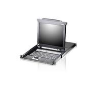 ATEN Commutateur KVMP 8 ports 19 LCD, port USB intégré, CL5708N-ATA-2XK07GG (port USB intégré clavier suisse/allemand)