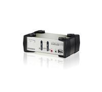ATEN CS1732B - Commutateur écran-clavier-souris/audio/USB - 2 x KVM / audio / USB - 1 utilisateur local - de bureau - Tension CC