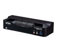 ATEN Commutateur KVMP DisplayPort 8K USB 3.0 à 2 ports (câbles inclus)