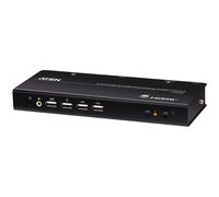 ATEN Commutateur KVMP double écran USB 4K HDMI à 2 ports (câbles inclus)