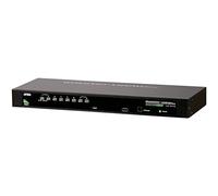 Aten CS1308 commutateur écran, clavier et souris Grille de montage Noir - Commutateurs écran-clavier-souris (USB, PS/2, USB, PS/2, VGA, VGA (D-Sub), 1,255 s, Noir)