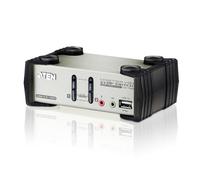 Aten CS1732B-AT-G 2P PS/2-USB VGA/Audio KVMP Commutateur W/OSD