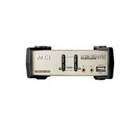 Aten Commutateur KVM CS1732B – 2 ports VGA/USB/PS/2 Audio USB 2.0 – 1 utilisateur local – Tension CC